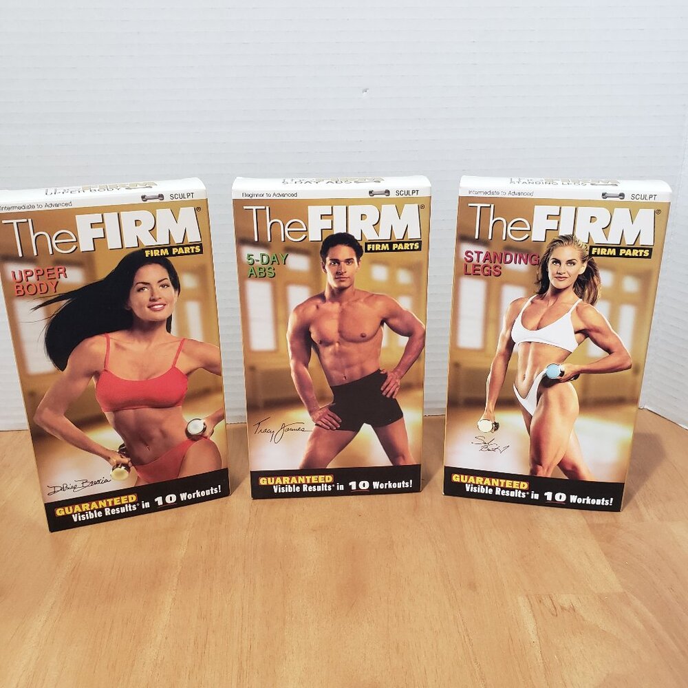 The Firm Workout 3 Piece VHS Tape Set Upper Body‎ Abs Legs